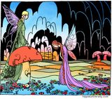 Fairies and Mushrooms Women's T-Shirt