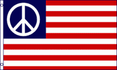 American Flag with Peace sign (3' x 5')