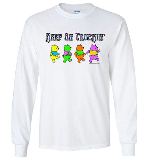 Grateful Pooh Bear Keep On Truckin' long sleeve t-shirt