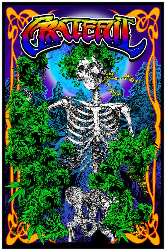 Grateful Dead Blacklight Poster 23" x 35"