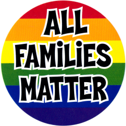 All Families Matter - Bumper Sticker / Decal (4.75" X 4.75")