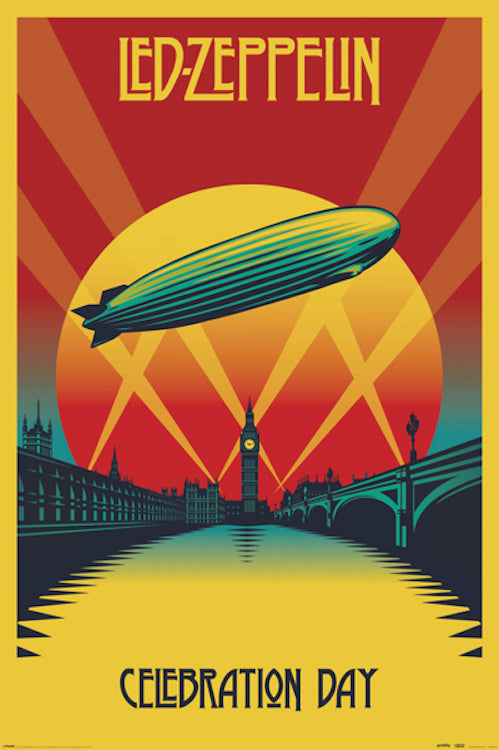 Led Zeppelin Celebration Day Poster 24" x 36"