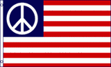 American Flag with Peace sign (3' x 5')