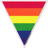 Triangle Rainbow - Window Sticker (5" X 6")