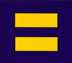 Equality Symbol - Bumper Sticker / Decal (4" X 3.5")