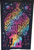 Elephant Tree of Life Tapestry 54" x 86"